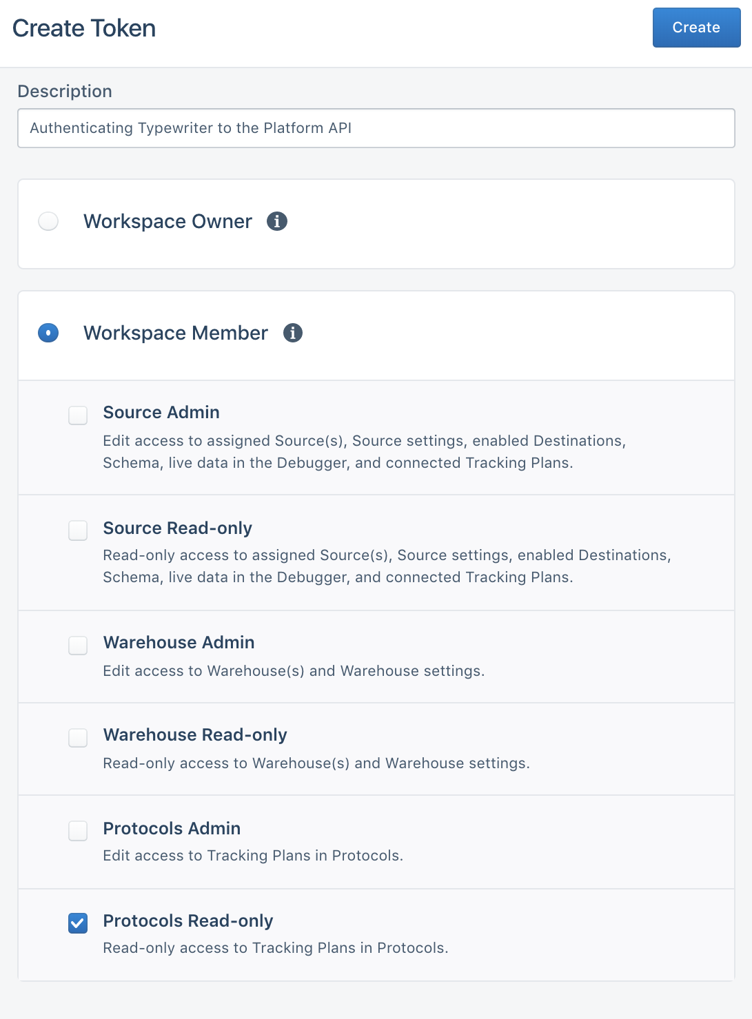 Example Typewriter Token